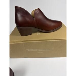 Nisolo Women’s Mia Everyday Ankle Boots Auburn Leather 7.5 Y2K Minimalist Heel